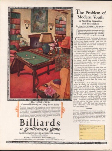 1926 brunswick sport billiards - sport,